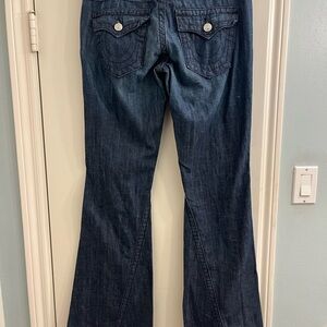 True Religion Dark Indigo Flare Jeans